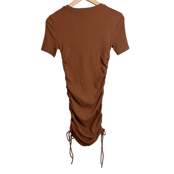 Zara Ruched Ribbed Dress - Picture 5 of 6